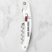 POUR DIE "WIJN" PERSONALIZED CORKSCREW KURKENTREKKER (Voorkant)