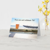 POUR ÉÉN CELEBRAAT "50" KAART (Gele Bloem)