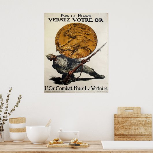 Pour La France Poster (Keuken)