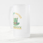 Pour Me Another Shamrock Funny St. Patrick's Day Matglas Bierpul (Voorkant links)