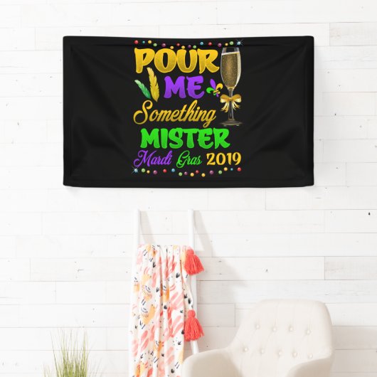 Pour me iets Mister Mardi Gras 2019 Spandoek (Insitu)
