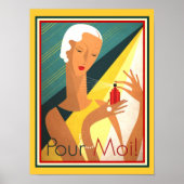 Pour Moi French Deco parfum ad 12 x 16 Poster (Voorkant)
