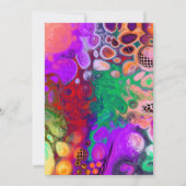 Pour Painting Party Birthday Kaart (Achterkant)