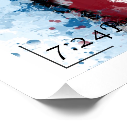 "Pour" poster van 7:24 uur (Hoek)