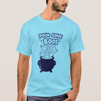 Pour Some Boos T-Shirt | Funny Halloween Ghost Tee