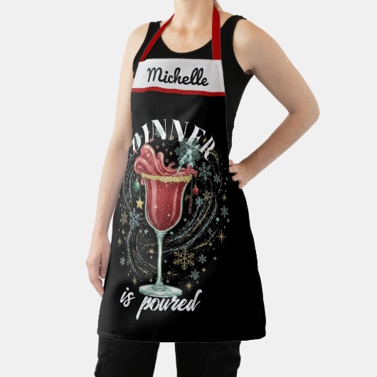 Pour Some Fun Custom Christmas Gift For Hostess Schort (Insitu)