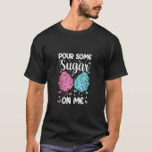 Pour Some Sugar On Me Funny Cotton Candy Patch Swe T-shirt (Voorkant)
