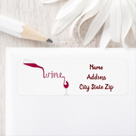 **POUR VAN DE WIJN** ENTHUSIAST ETIKET VAN WIJN (Insitu)