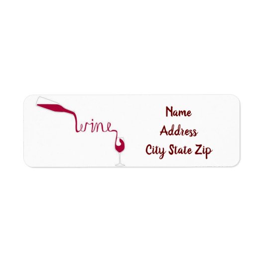 **POUR VAN DE WIJN** ENTHUSIAST ETIKET VAN WIJN (Voorkant)