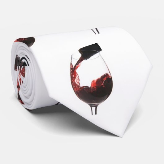 ***POUR VAN DE WIJN** STROPDAS (Opgerold)