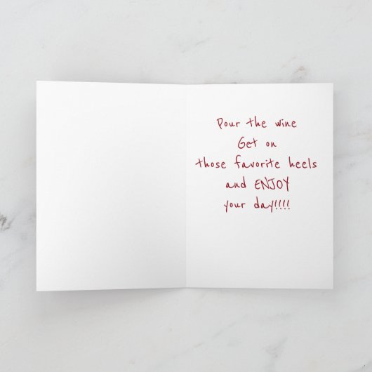 **POUR WINE & FAV HEELS** HET IS "MOEDERDAG"!!! KAART (Binnen)