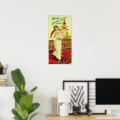 Pouri van Pireus COGNAC LIQUEUR (Griekse godin) Poster (Thuiskantoor)