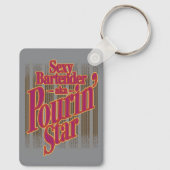 Pourin' Star Sleutelhanger (Achterkant)