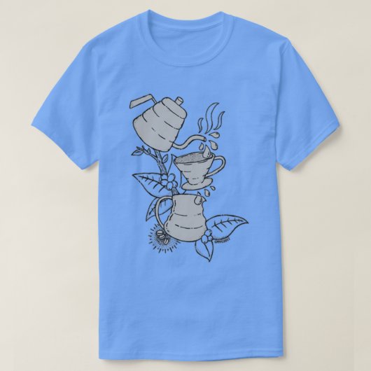 Pourover Coffee white T-shirt (Design voorkant)