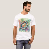 Pourtales abalone 170724AREF126 - Watercolor T-shirt (Voorkant volledig)