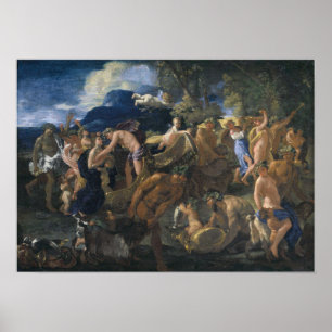 Poussin - Bacchanaal Poster