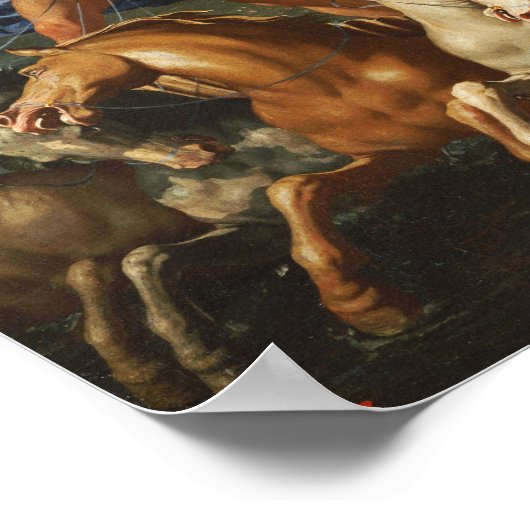 Poussin - de geboorte van Venus Poster (Hoek)