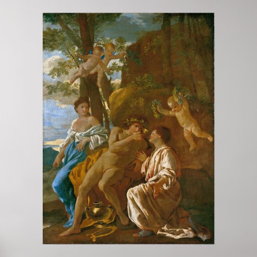 Poussin - De Inspiratie Van De Dichter Poster (Voorkant)