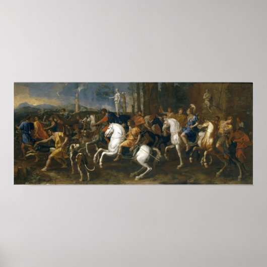 Poussin - De jacht van Meleager Poster (Voorkant)