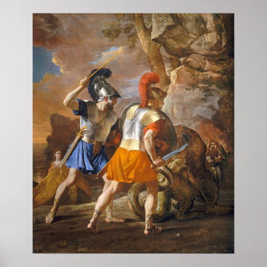 Poussin - De Metgezellen Van Rinaldo Poster (Voorkant)