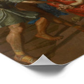 Poussin - de overwinning van Jeruzalem door keizer Poster (Hoek)