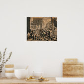 Poussin - De pest onder de Filistijnen in Asdod Poster (Keuken)