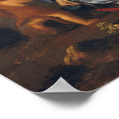 Poussin - De rust op de vlucht naar Egypte Poster (Hoek)