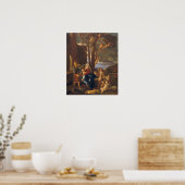 Poussin - De rust op de vlucht naar Egypte Poster (Keuken)