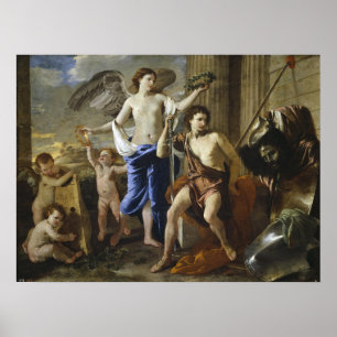 Poussin - De triomf van David Poster