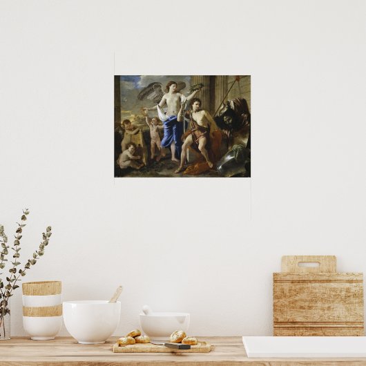 Poussin - De triomf van David Poster (Keuken)