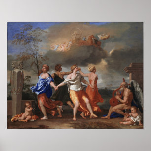 Poussin - Een Dans Op De Muziek Van De Tijd Poster