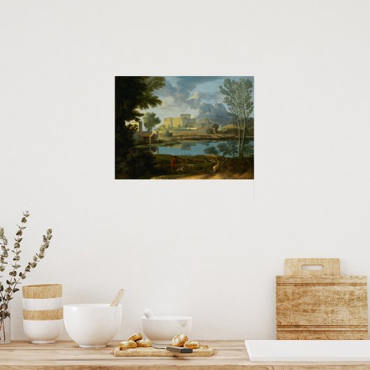 Poussin - Frans landschap Poster (Keuken)