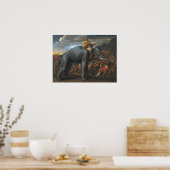 Poussin - Hannibal kruising van de alpen op olifan Poster (Keuken)