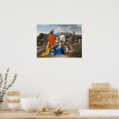 Poussin - Heilige Gezin Poster (Keuken)