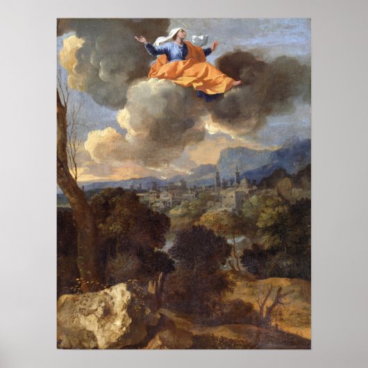 Poussin - Heilige Rita Van Cascia Poster (Voorkant)