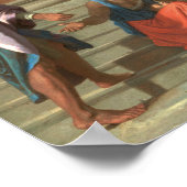 Poussin - heiligen Peter en John die de vlam ... Poster (Hoek)