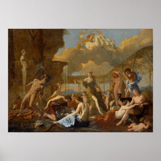 Poussin - het keizerrijk van Flora Poster (Voorkant)