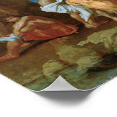 Poussin - Johannes de Doper die doopt in de rivier Poster (Hoek)