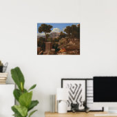 Poussin - Landschap met Sint-Jan Poster (Thuiskantoor)