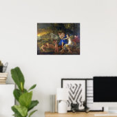 Poussine - Cephalus en Aurora Poster (Thuiskantoor)