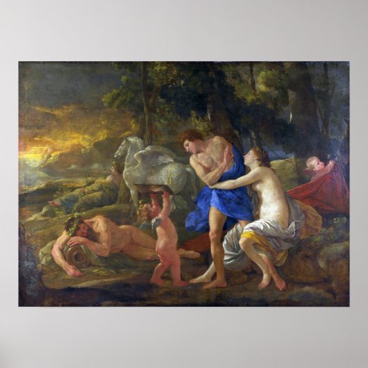 Poussine - Cephalus en Aurora Poster (Voorkant)