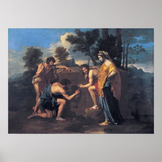 Poussine en Arcadia Ego Poster (Voorkant)