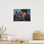 Poussine en Arcadia Ego Poster (Keuken)