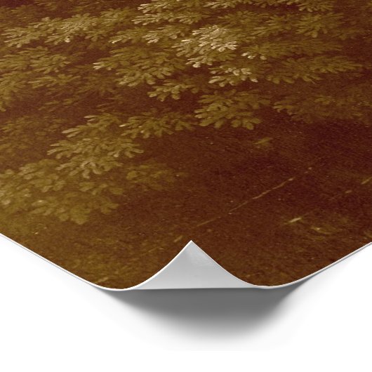 Poussine - Orpheus en Eurydice Poster (Hoek)