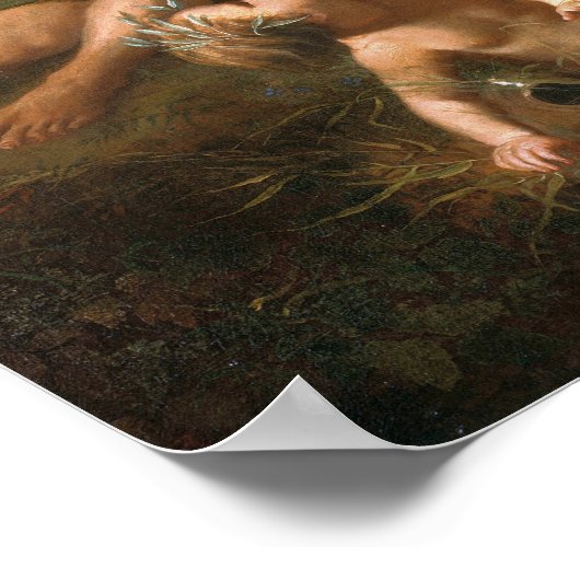 Poussine - Pan en Syrinx Poster (Hoek)