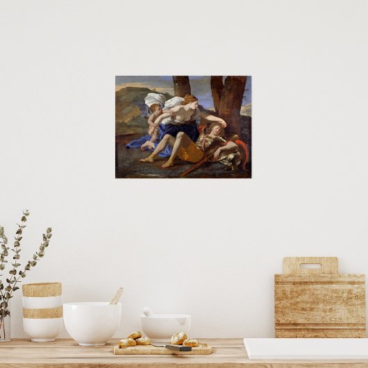 Poussine - Rinaldo en Armida Poster (Keuken)