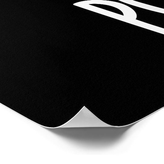 Pout-tato Funny Potato Pun Dark BG Poster (Hoek)