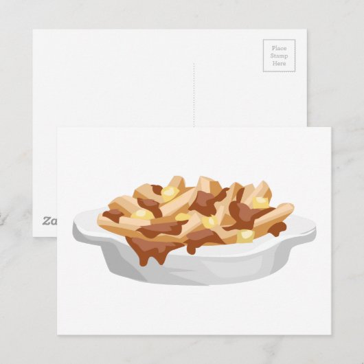 poutine briefkaart (Voorkant / Achterkant)