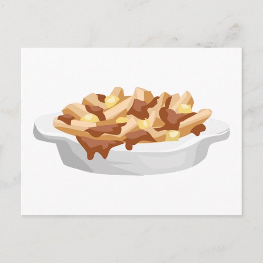 poutine briefkaart (Voorkant)