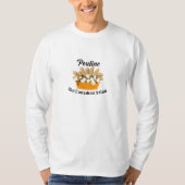 Poutine, de Canadese salade - basic lange mouw T- T-shirt (Voorkant)